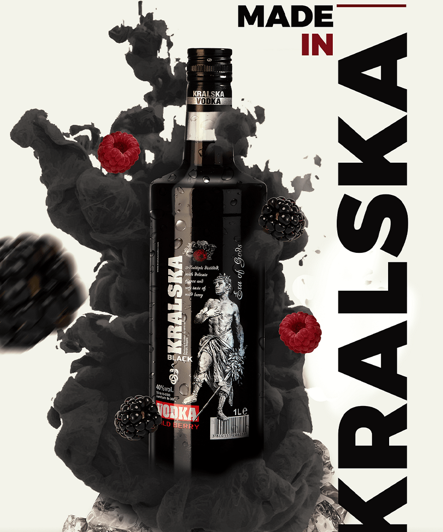 KRALSKA VODKA WILD BERRY- 1L - 40%